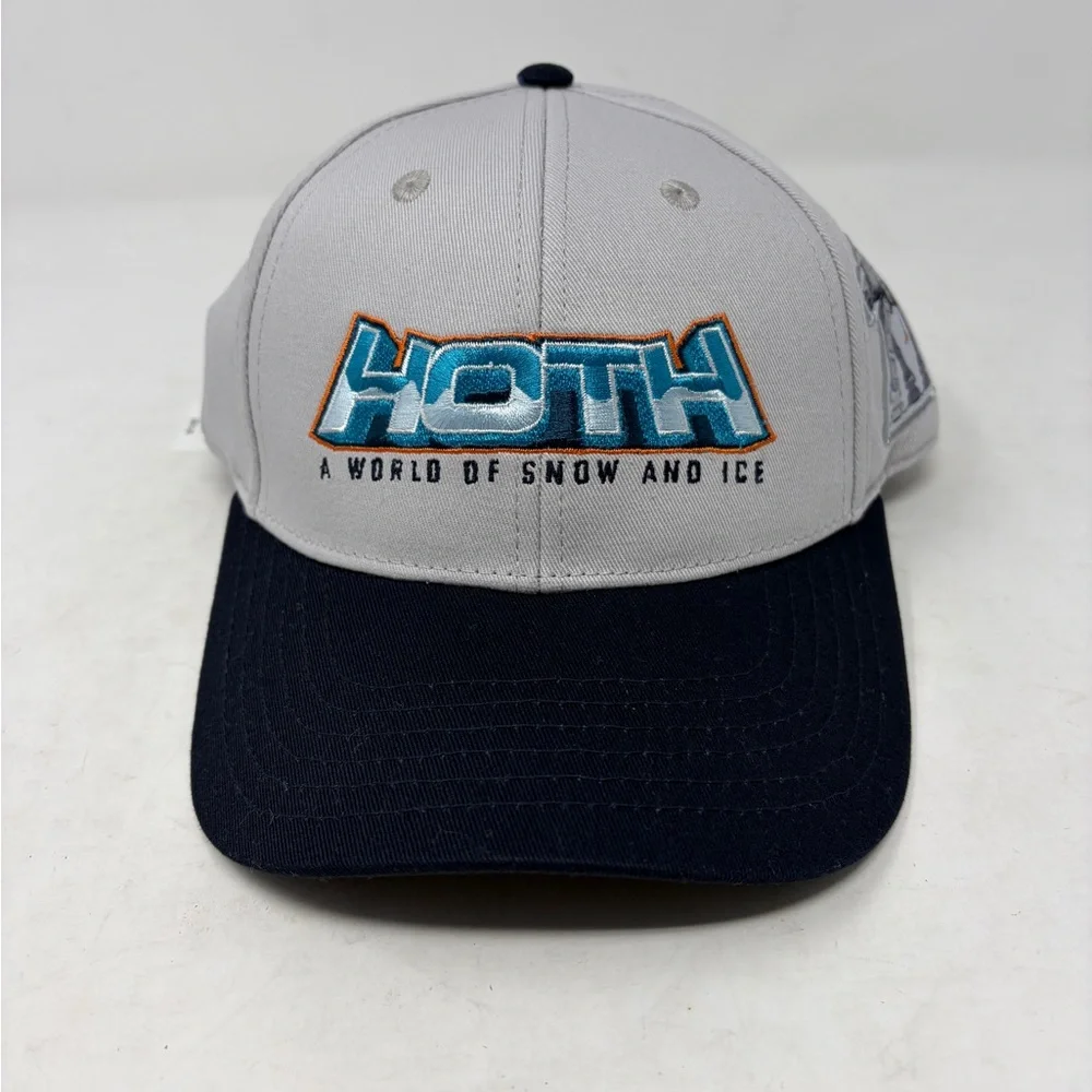 Disney Star Wars Hoth A World of Snow and Ice adjustable cap Grey & Navy Hat NWT - Picture 1 of 4